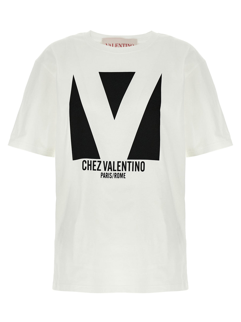 Valentino Garavani White Cotton T-Shirt Valentino Garavani
