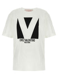 Valentino Garavani White Cotton T-Shirt Valentino Garavani