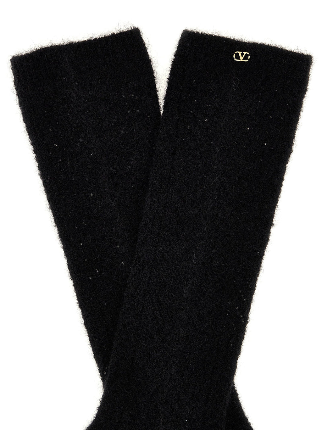 Valentino Garavani Black Wool Socks Valentino Garavani