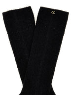 Valentino Garavani Black Wool Socks Valentino Garavani