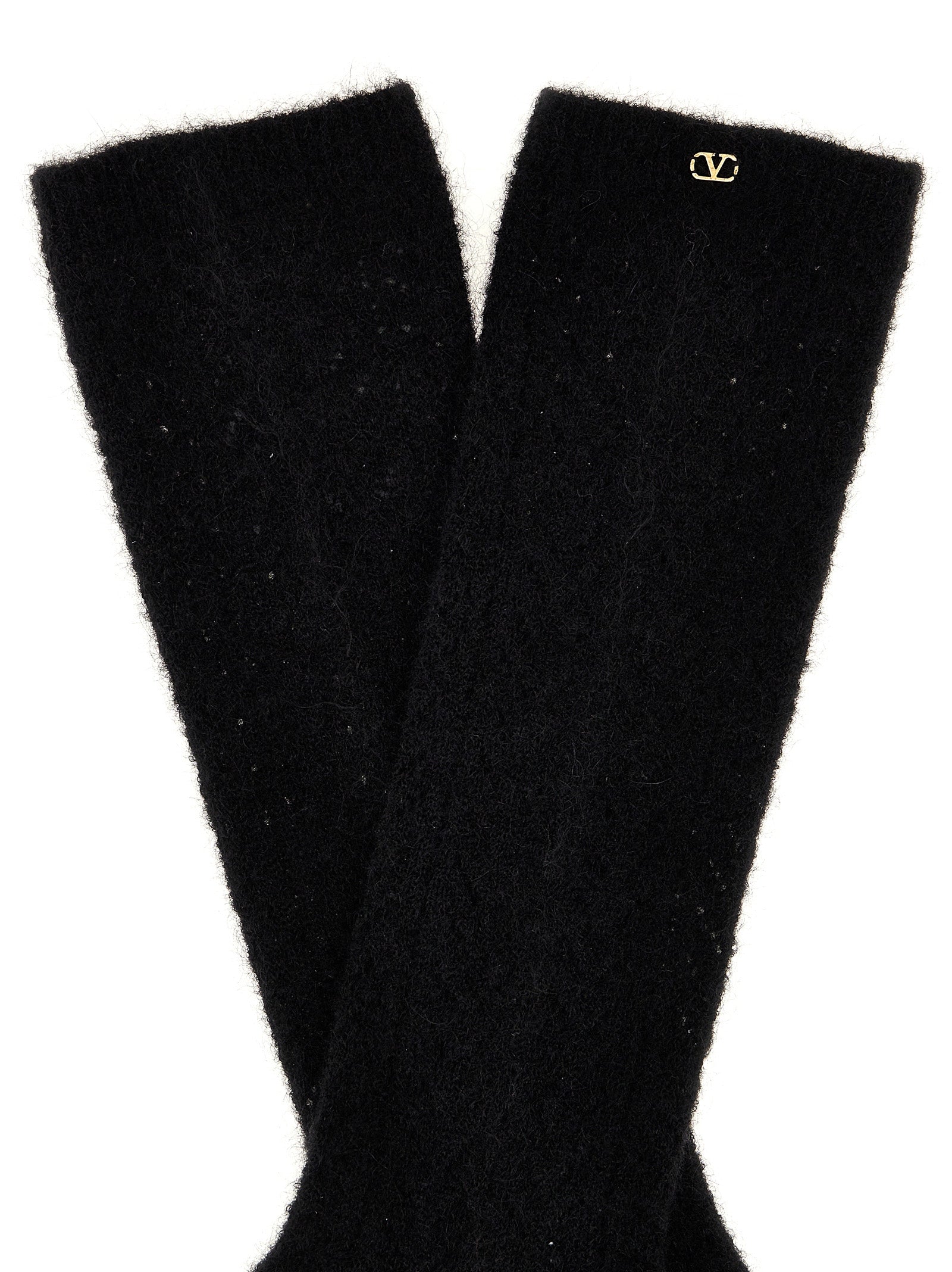 Valentino Garavani Black Wool Socks Valentino Garavani