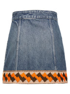 Valentino Garavani Multicolor Cotton Long Skirt Valentino Garavani