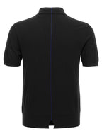 Burberry Black Wool Polo Shirt Burberry