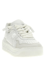 Valentino Garavani White Calfskin Chunky Sneakers Valentino Garavani