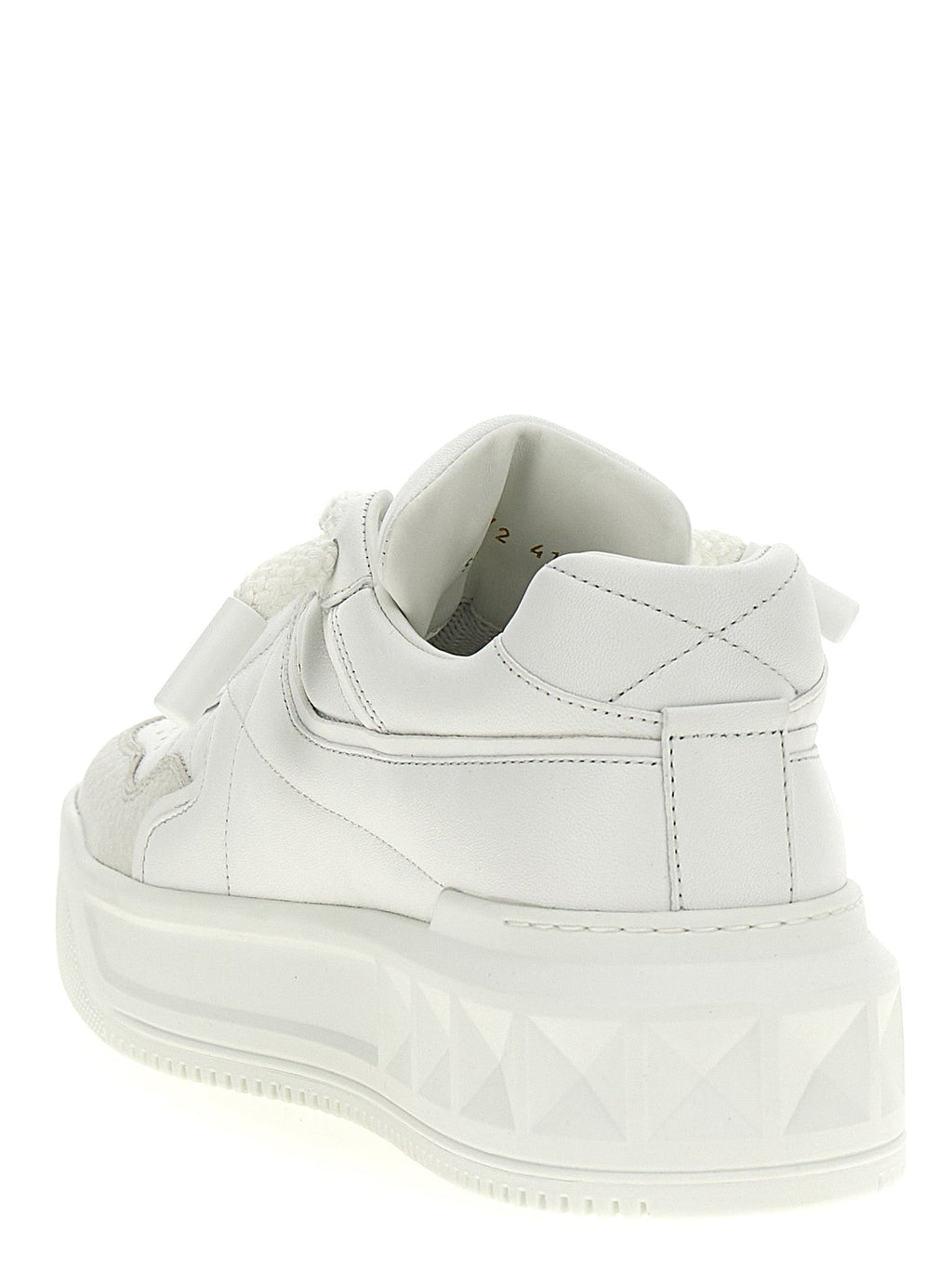 Valentino Garavani White Calfskin Chunky Sneakers Valentino Garavani