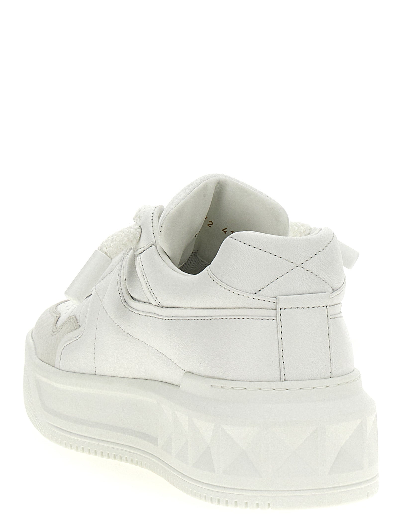Valentino Garavani White Calfskin Chunky Sneakers Valentino Garavani