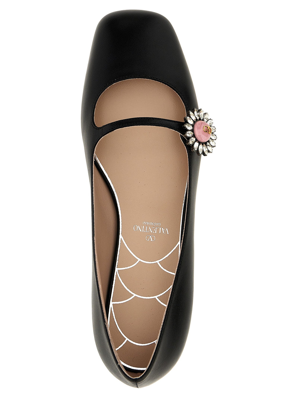 Valentino Garavani Black Calfskin Ballet Flats Valentino Garavani