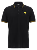 Versace Black Cotton Polo Shirt Versace