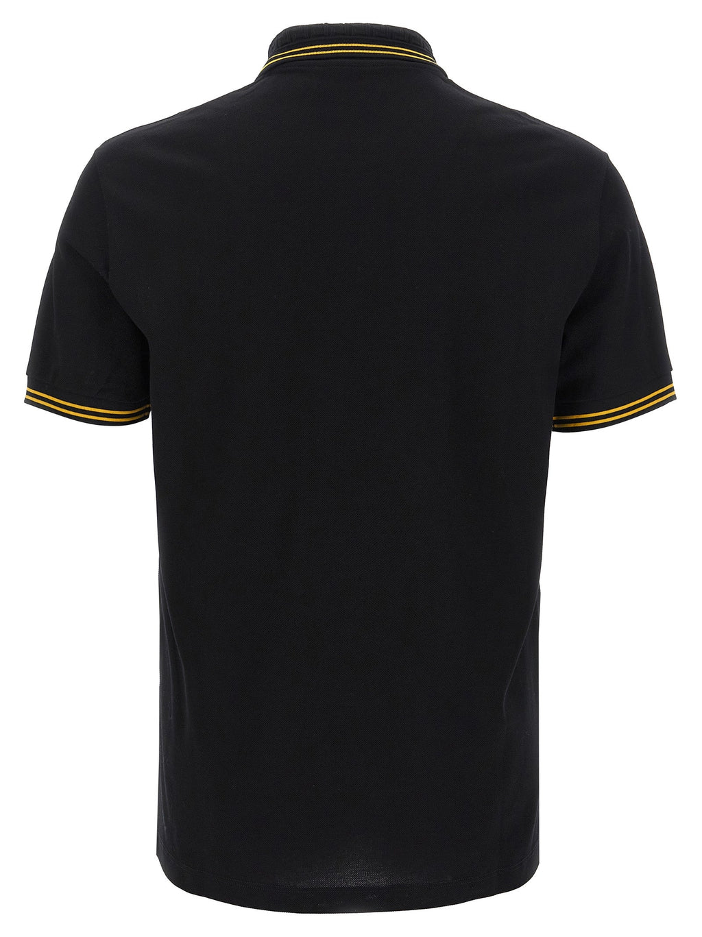 Versace Black Cotton Polo Shirt Versace