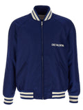 Valentino Garavani Blue Polyamide Bomber Valentino Garavani