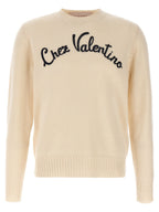 Valentino Garavani Beige Virgin Wool Cardigan Valentino Garavani