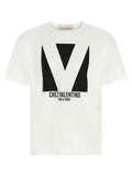 Valentino Garavani Bicolor Cotton T-Shirt Valentino Garavani