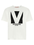 Valentino Garavani Bicolor Cotton T-Shirt Valentino Garavani