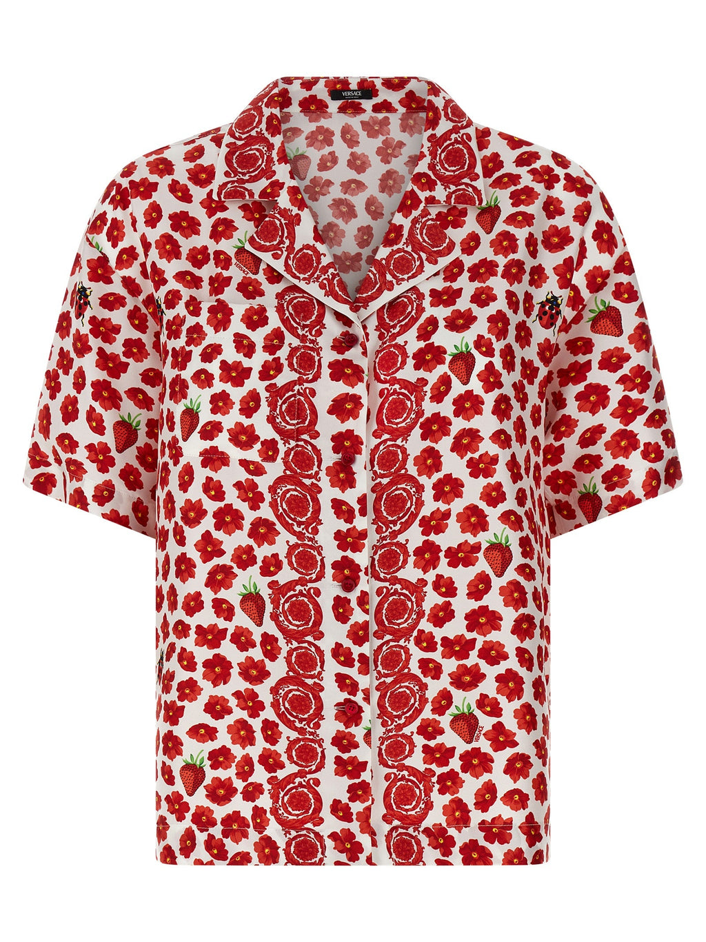 Versace Multicolor Silk Blouse Versace
