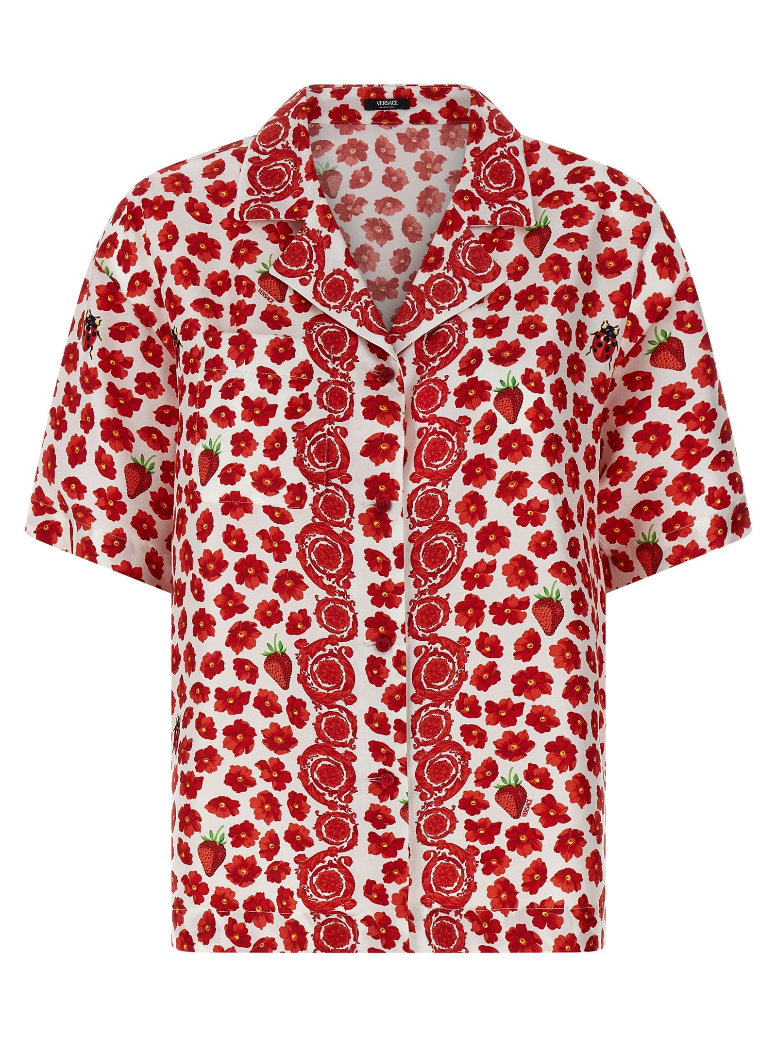Versace Multicolor Silk Blouse Versace