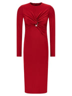 Versace Multicolor Viscose Midi Dress Versace