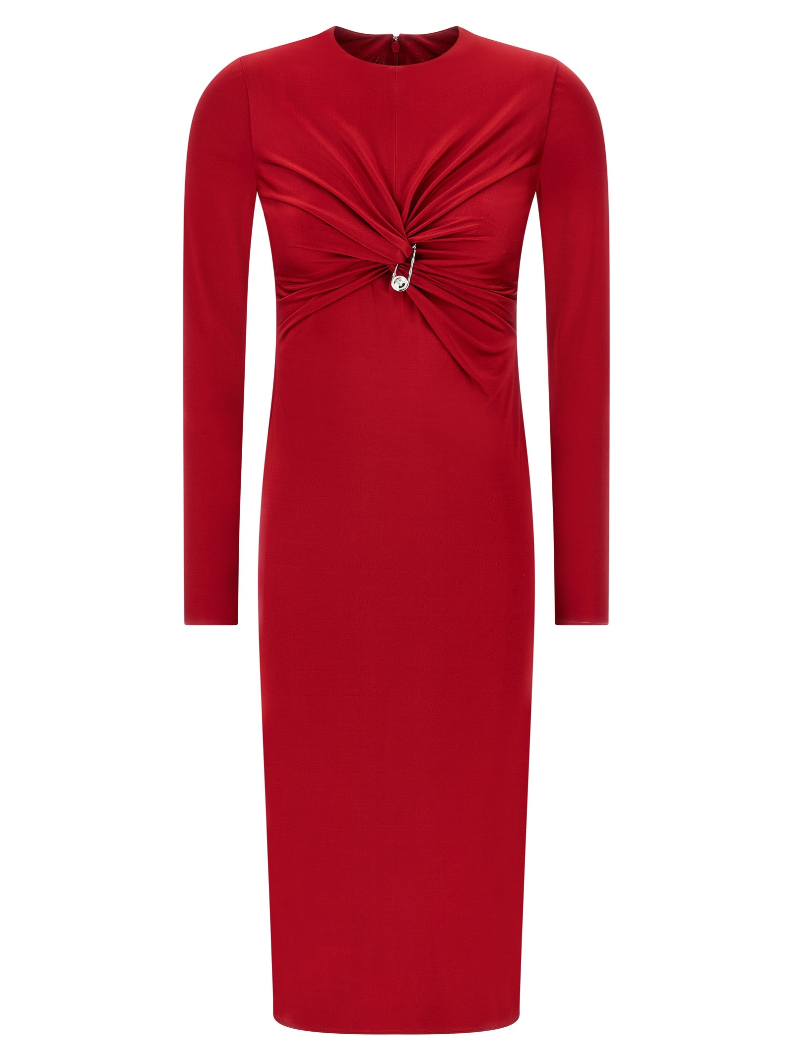 Versace Multicolor Viscose Midi Dress Versace