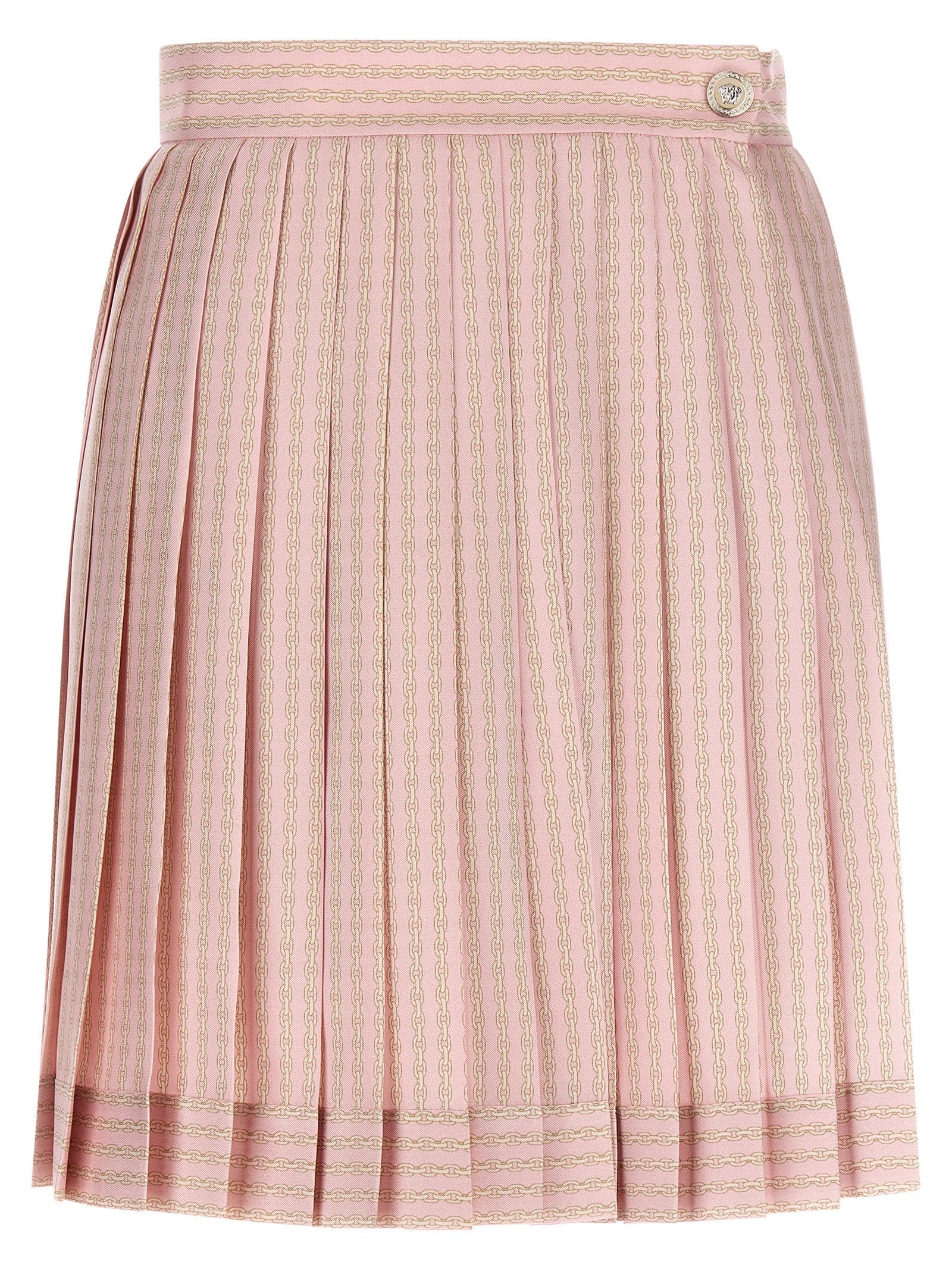 Versace Multicolor Silk Long Skirt Versace