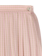 Versace Multicolor Silk Long Skirt Versace