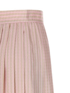 Versace Multicolor Silk Long Skirt Versace