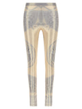 Versace Multicolor Polyester Leggings Versace