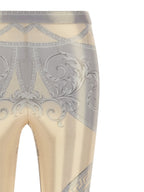 Versace Multicolor Polyester Leggings Versace