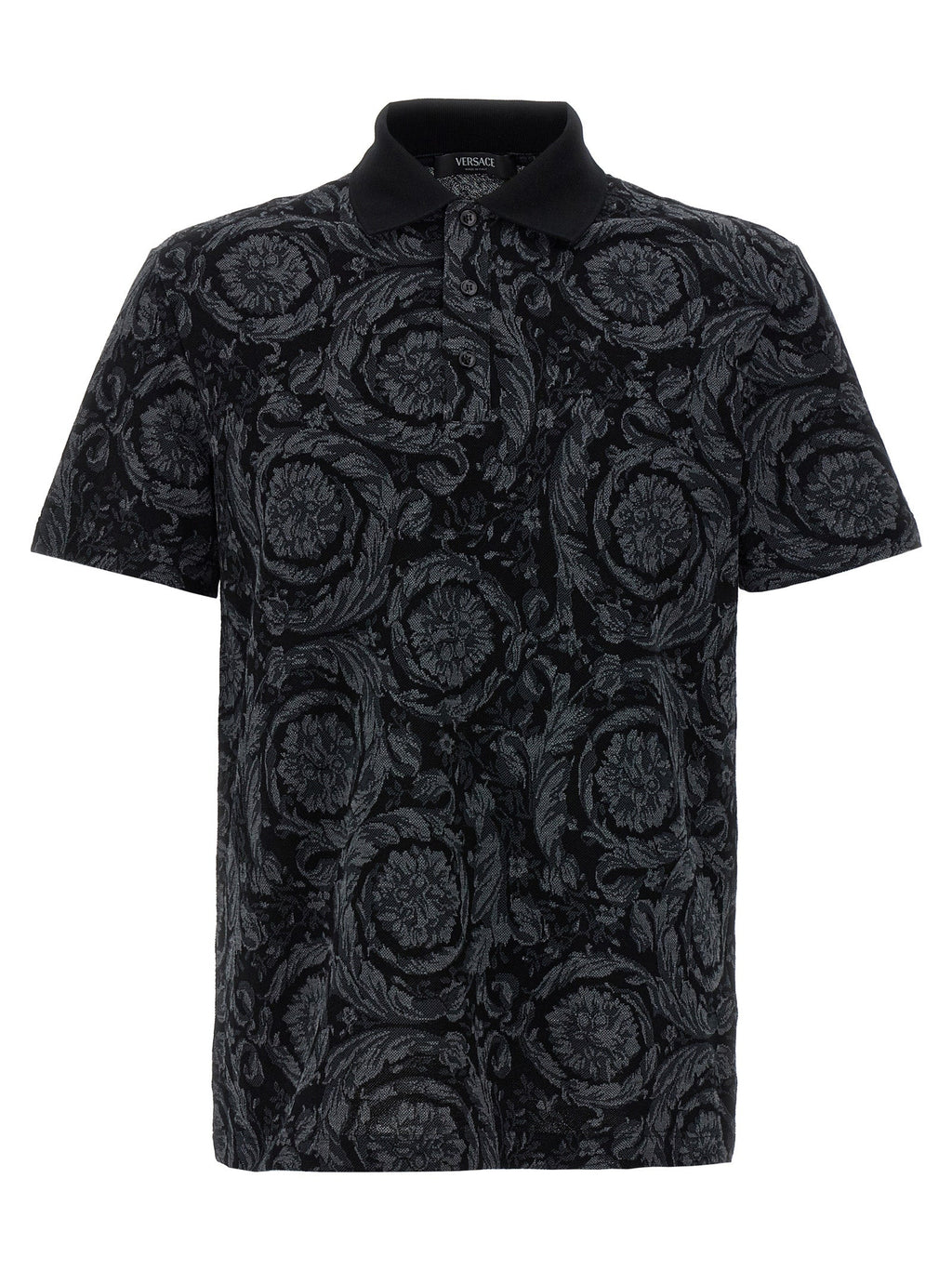 Versace Multicolor Cotton Polo Shirt Versace
