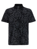Versace Multicolor Cotton Polo Shirt Versace