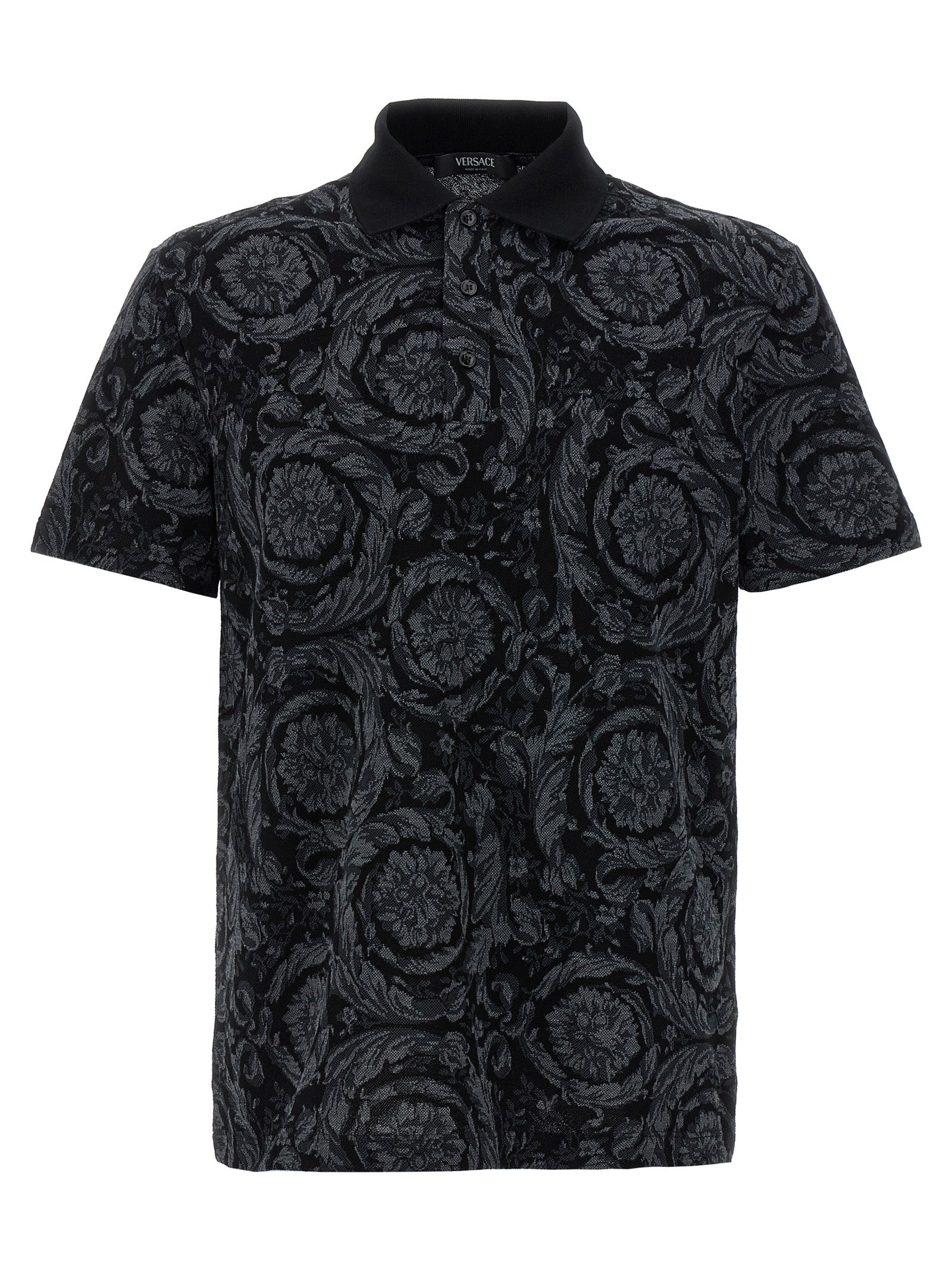 Versace Multicolor Cotton Polo Shirt Versace