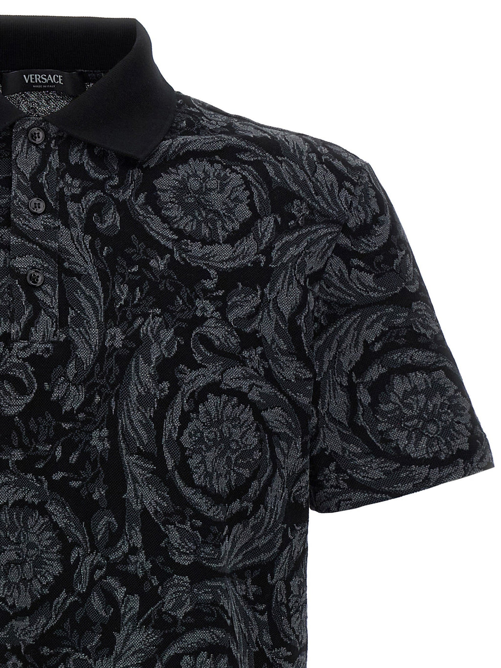 Versace Multicolor Cotton Polo Shirt Versace