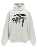 Balenciaga White Cotton Sweatshirt Balenciaga