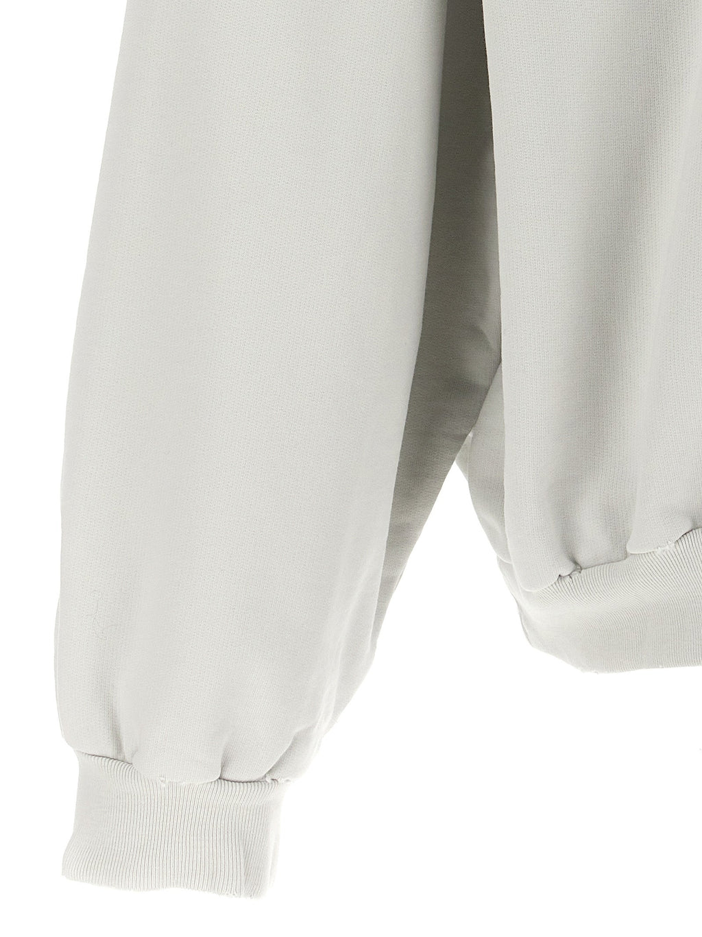 Balenciaga White Cotton Sweatshirt Balenciaga