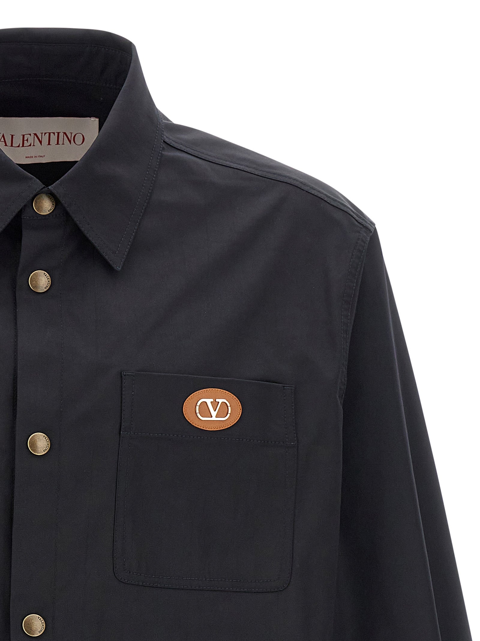Valentino Garavani Blue Polyester Full-Length Jacket Valentino Garavani