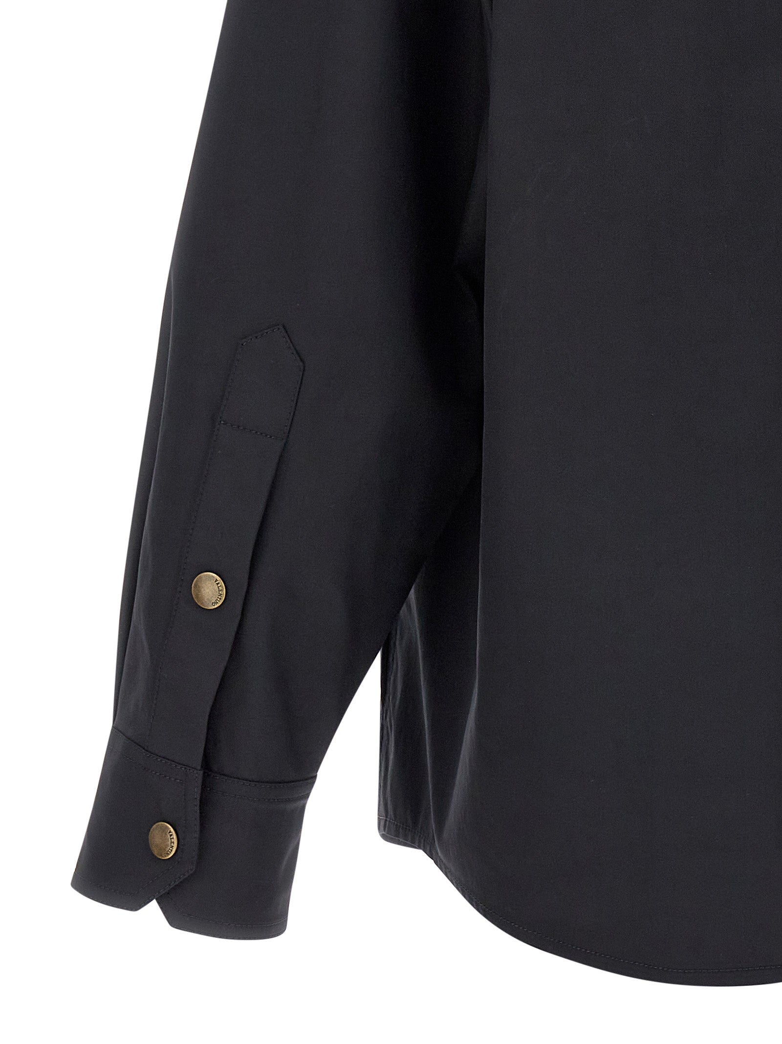 Valentino Garavani Blue Polyester Full-Length Jacket Valentino Garavani