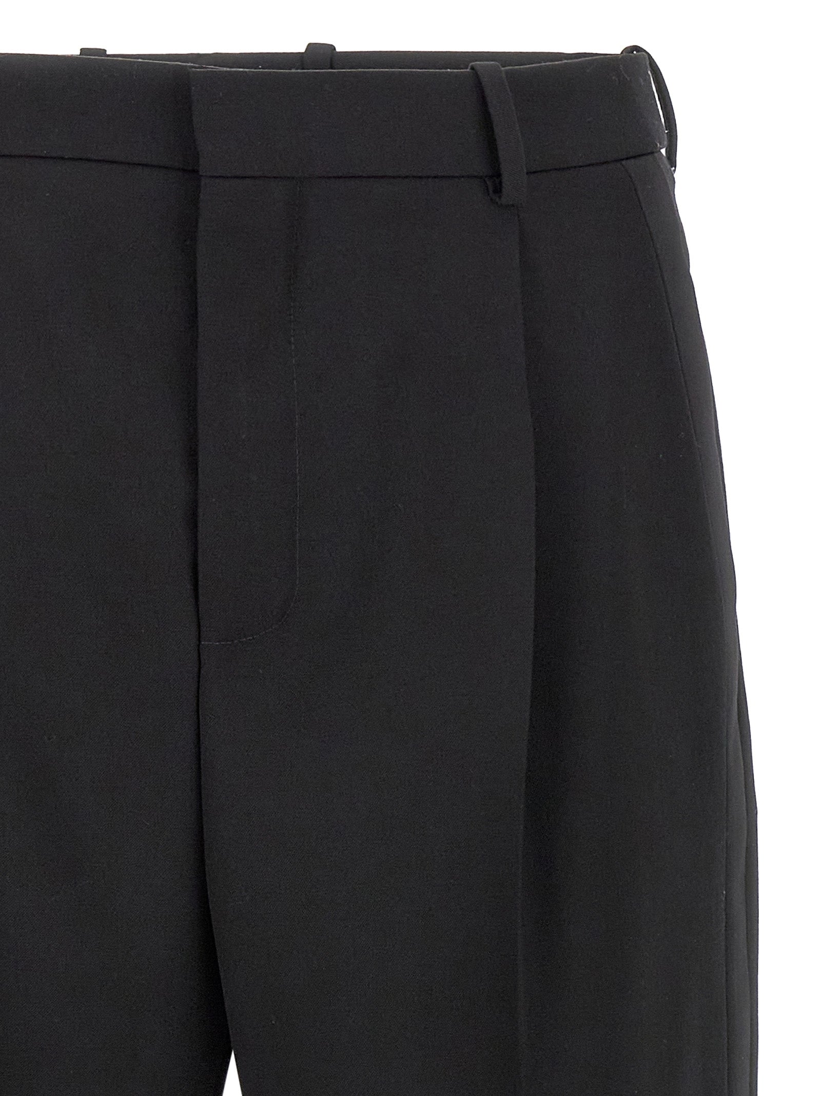 Saint Laurent Black Wool Dress Pants Saint Laurent