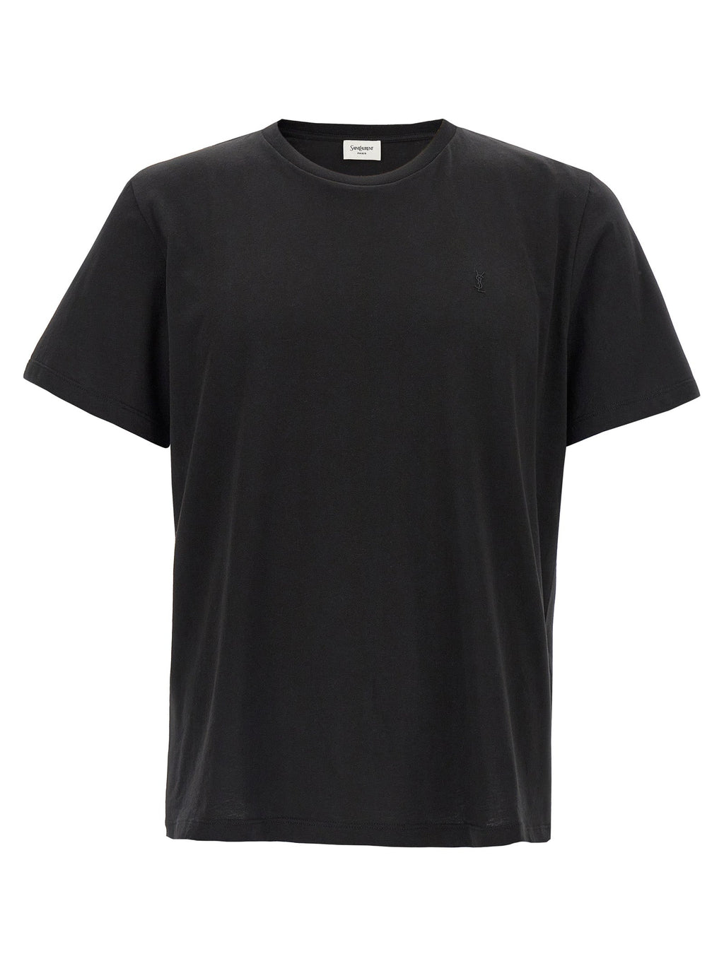 Saint Laurent Black Cotton T-Shirt Saint Laurent