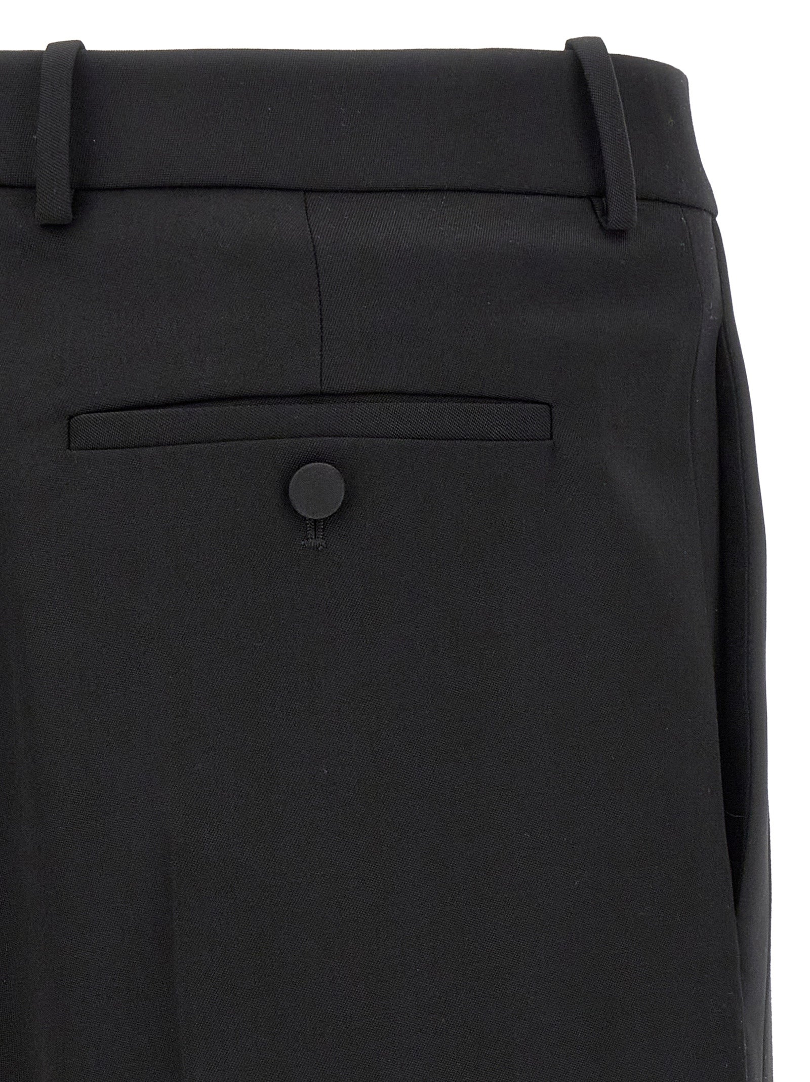 Saint Laurent Black Wool Dress Pants Saint Laurent
