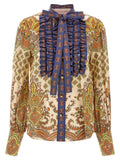 Valentino Garavani Multicolor Cotton Blouse Valentino Garavani