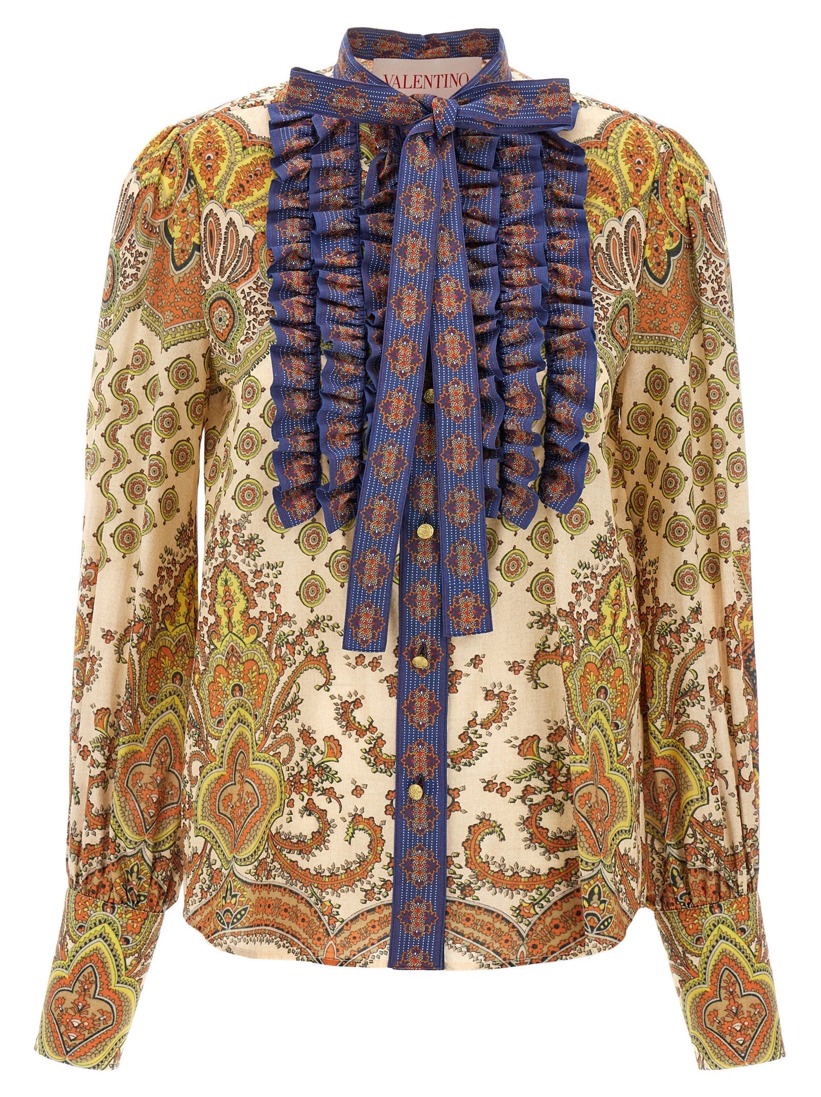 Valentino Garavani Multicolor Cotton Blouse Valentino Garavani