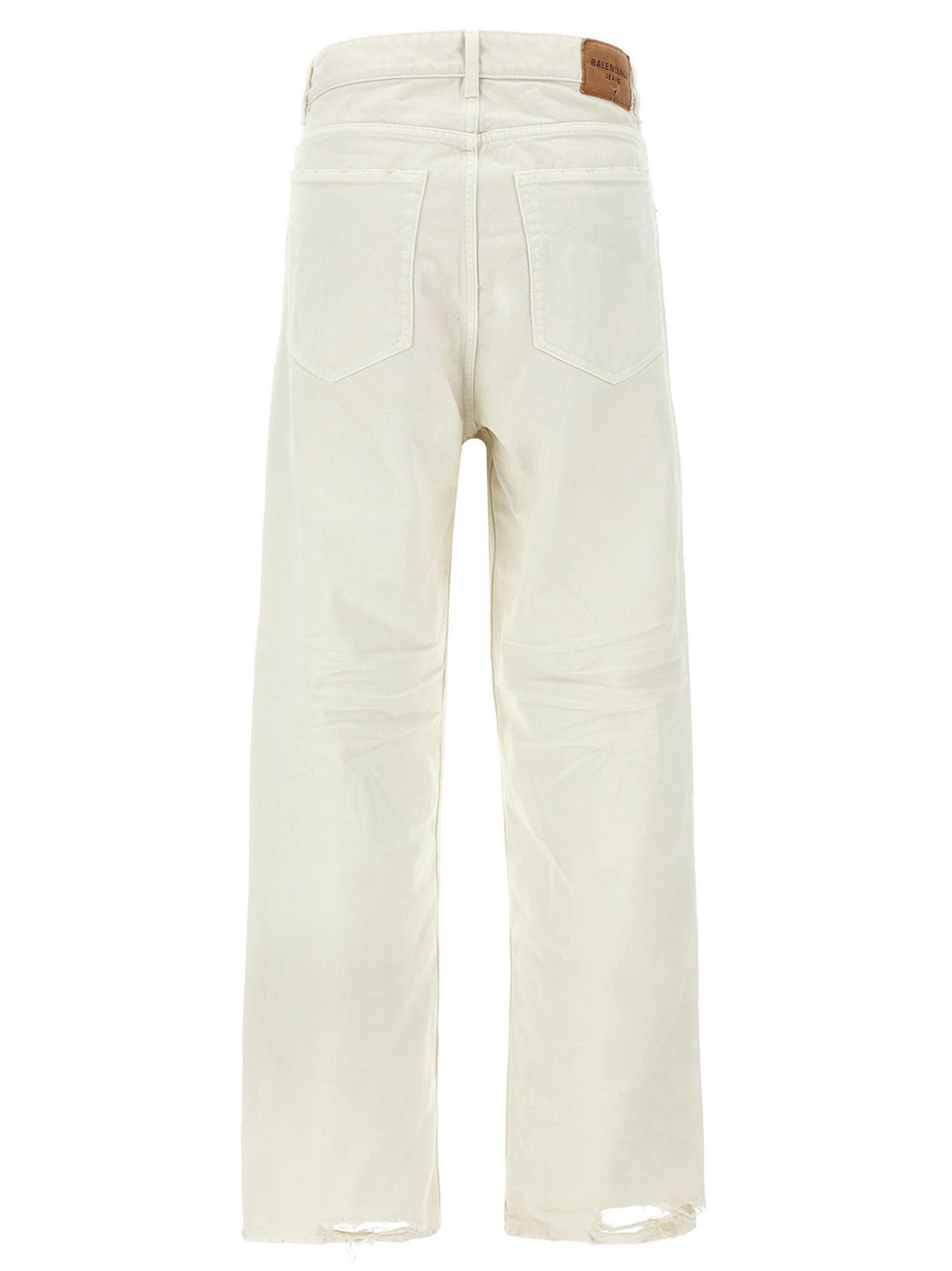 Balenciaga White Cotton Jeans Denim Balenciaga