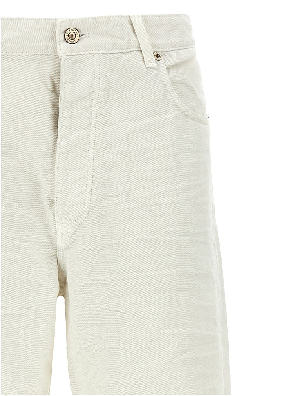 Balenciaga White Cotton Jeans Denim Balenciaga