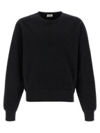 Saint Laurent Black Cotton Sweatshirt Saint Laurent