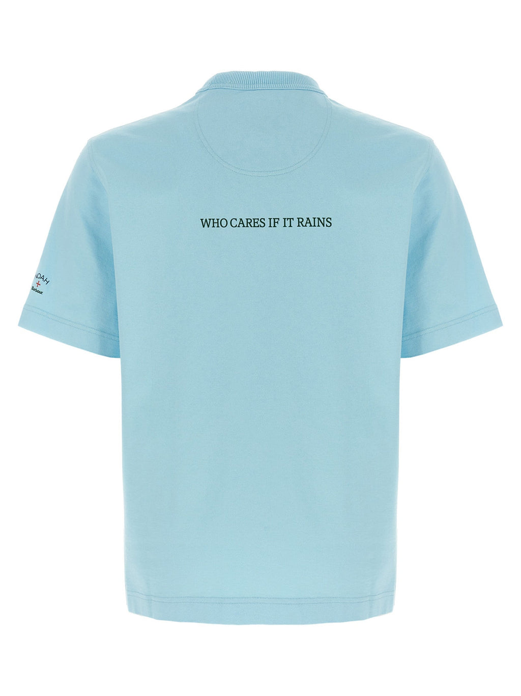 Barbour Blue Cotton T-Shirt Barbour