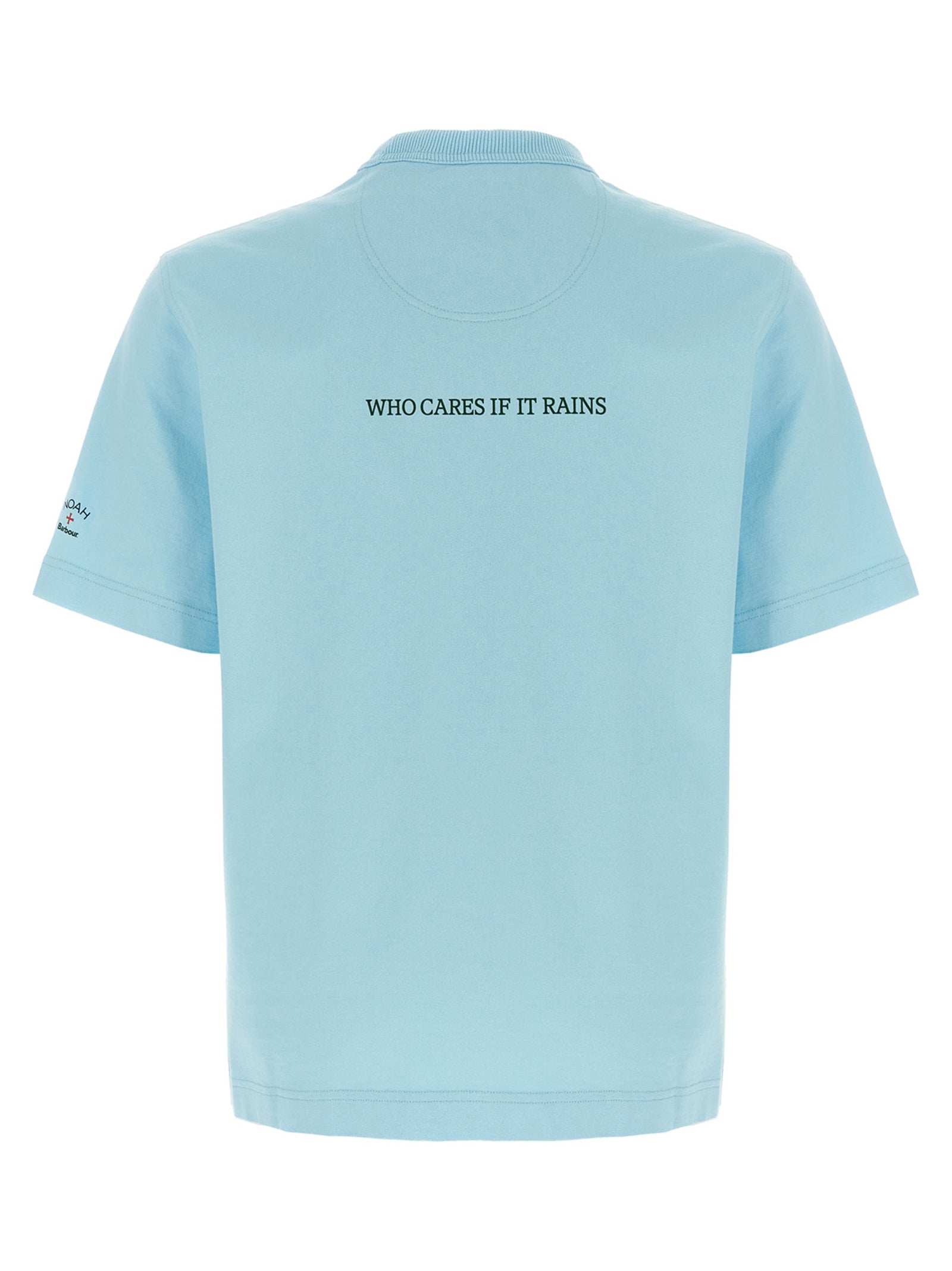 Barbour Blue Cotton T-Shirt Barbour