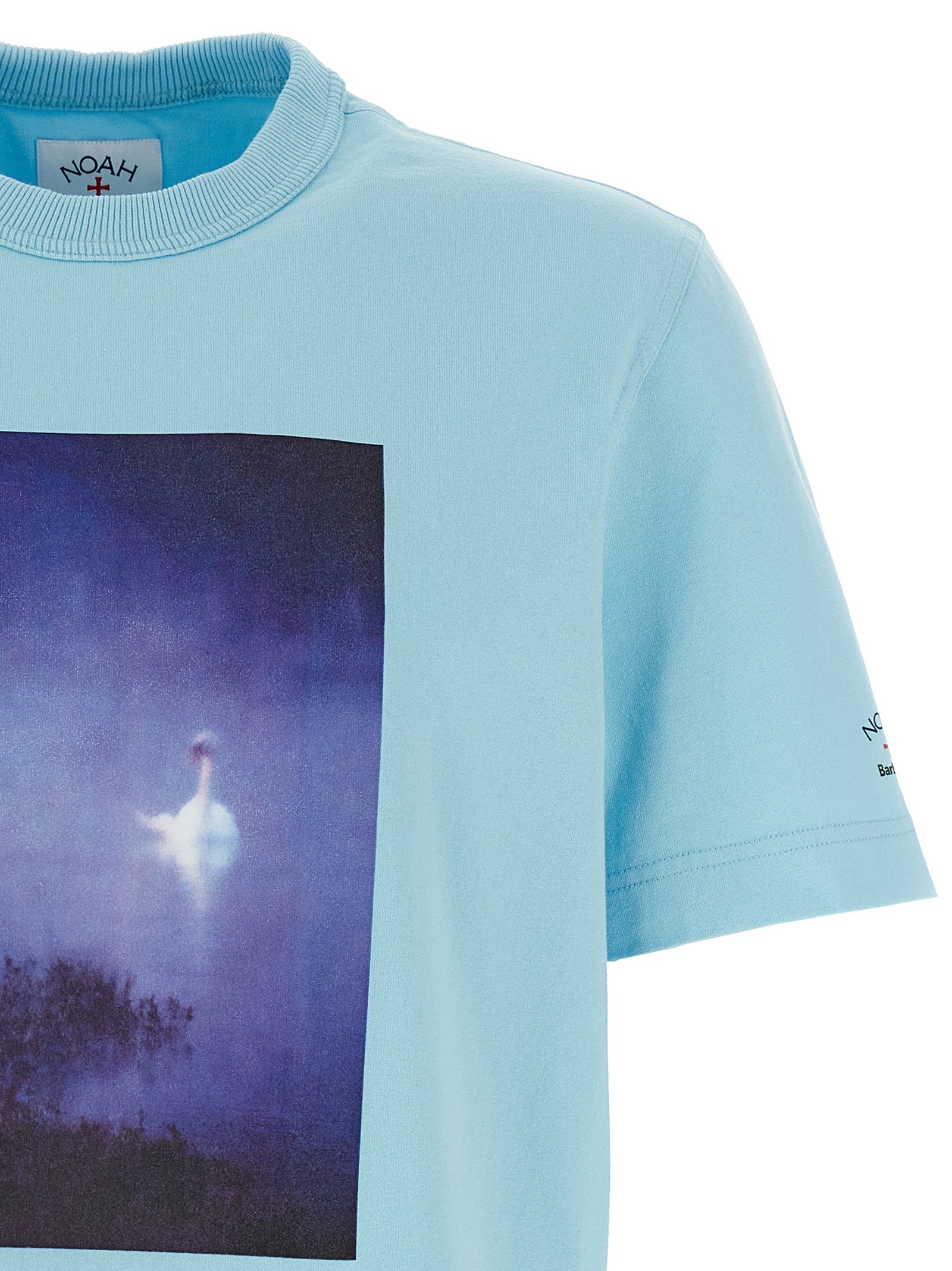 Barbour Blue Cotton T-Shirt Barbour