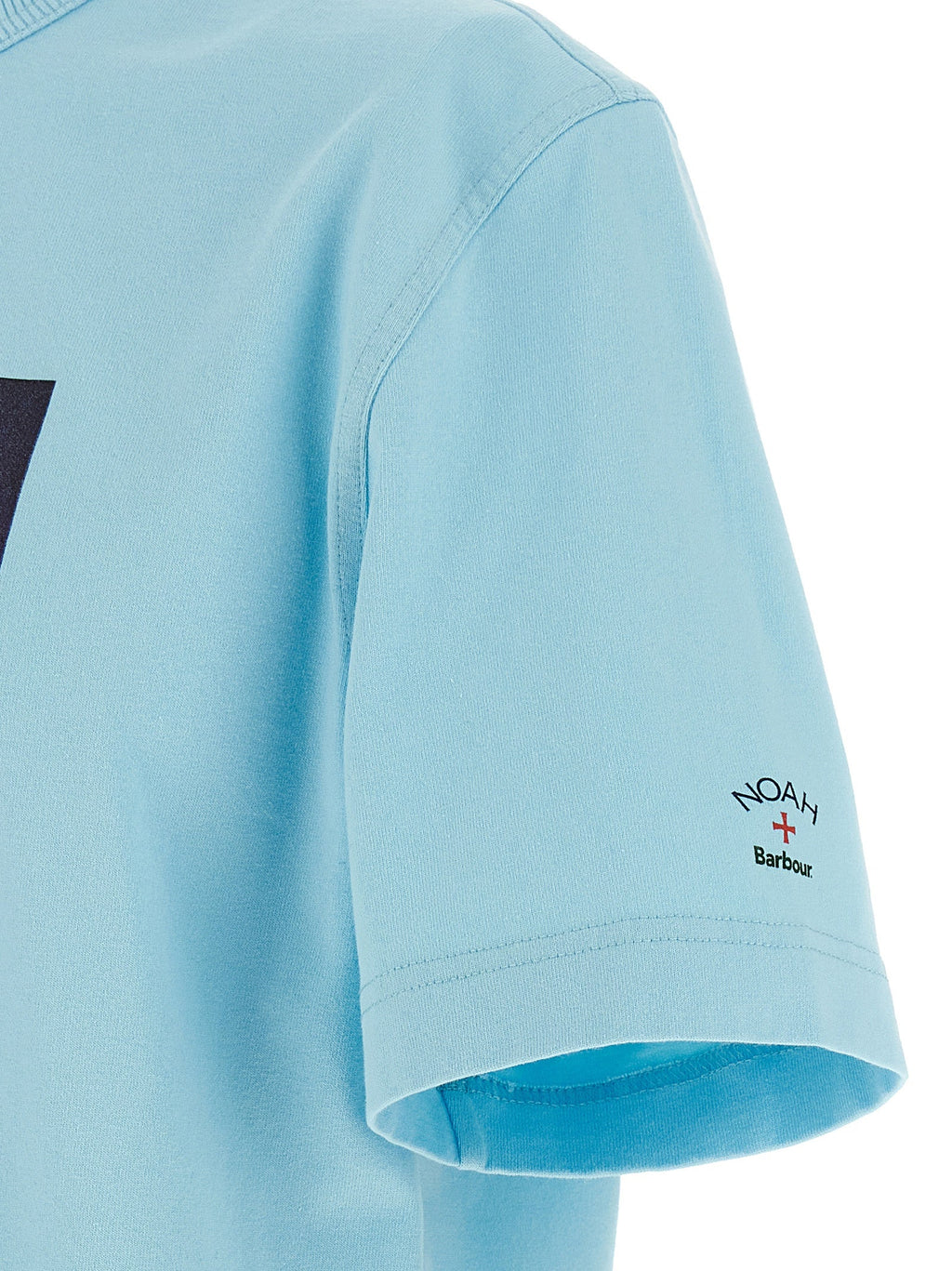 Barbour Blue Cotton T-Shirt Barbour