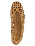 Fendi Brown Calfskin Mid Heel Pumps Fendi