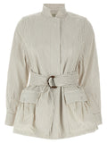 Fendi White Cotton Shell Jacket Fendi