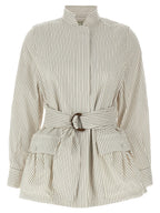 Fendi White Cotton Shell Jacket Fendi