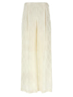 Fendi White Silk Casual Pants Fendi